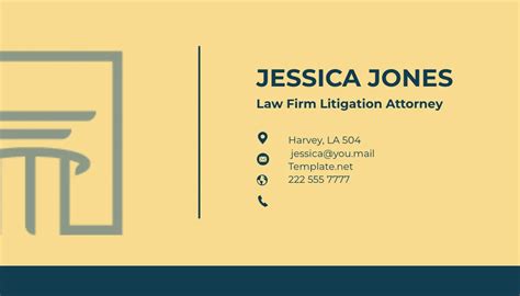 Attorney Business Card Template
