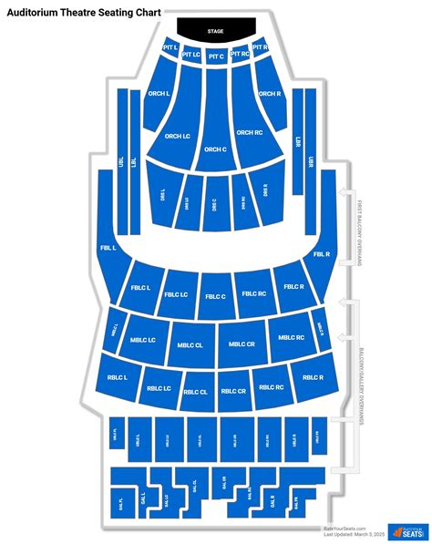 Auditorium Theater Chicago Seating Chart