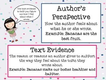 Author's Perspective Anchor Chart