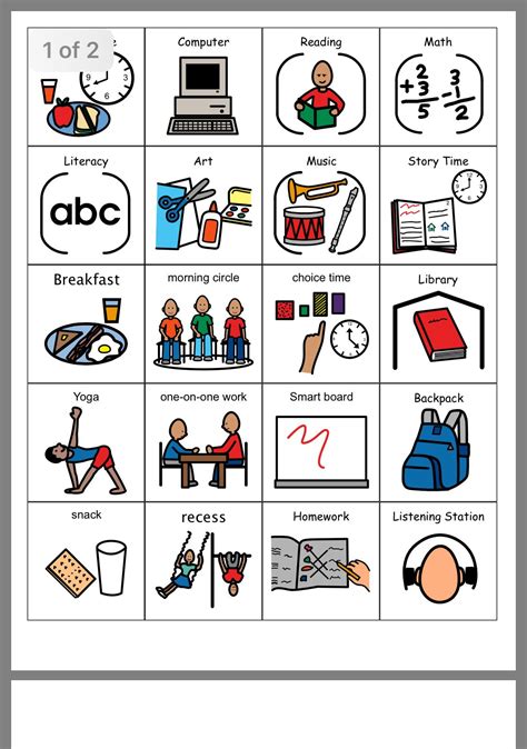 Autism Visual Schedule Printables Free