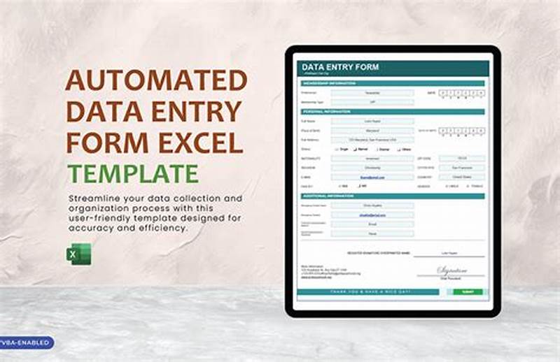 Automated Data Entry Form In Excel