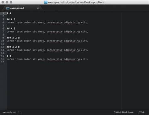 Automatic TOC in github-flavoured-markdown