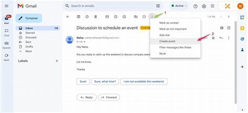 Automatically Create Google Calendar Event From Email