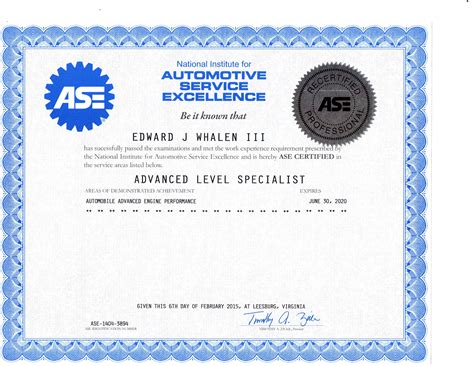 Automotive repair certificate program