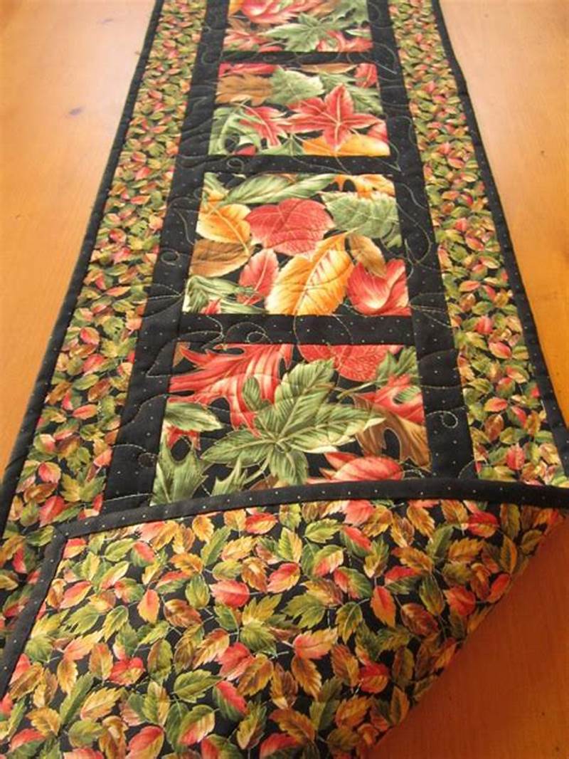 Autumn Leaves Table Runner Pattern