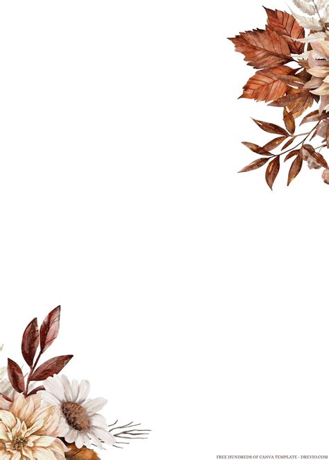 Autumn Wedding Invitation Templates