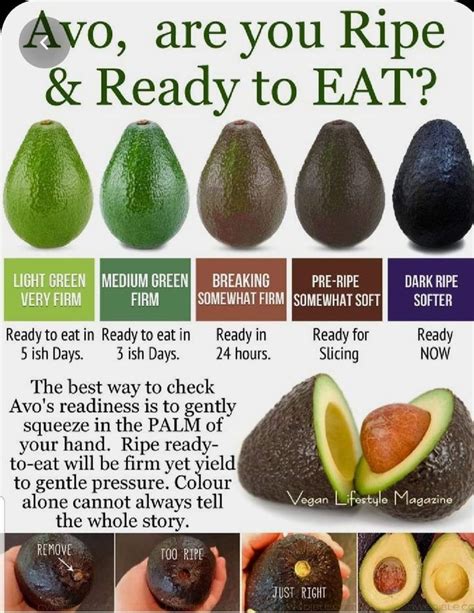 Avocado Ripeness Chart