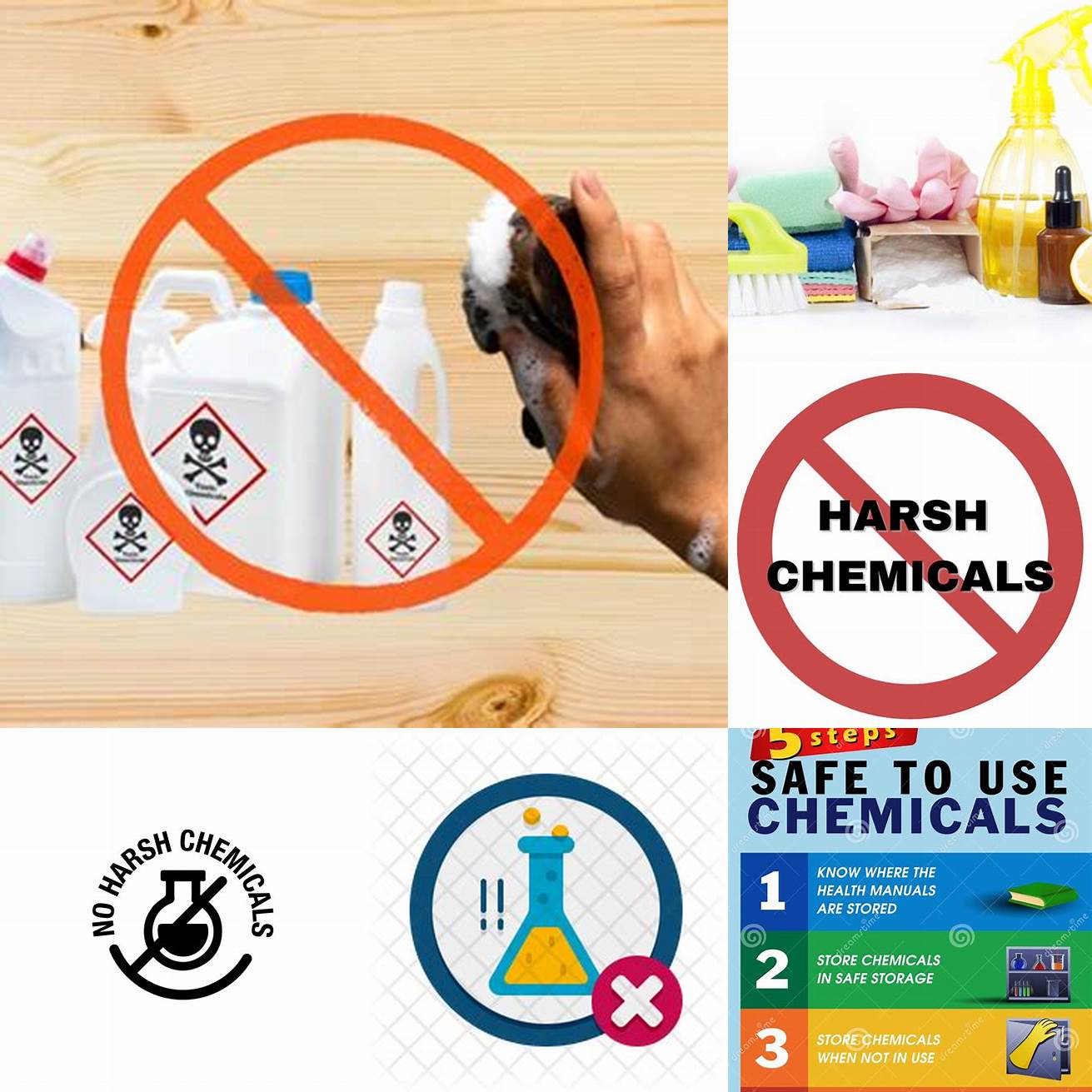 Avoid using harsh chemicals or abrasives