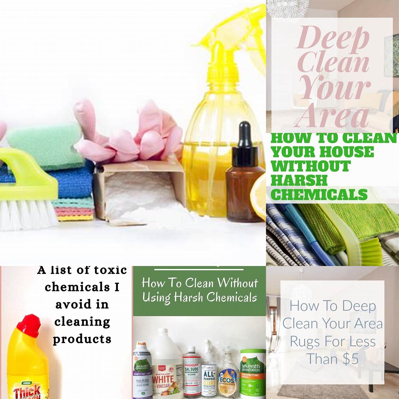 Avoid using harsh chemicals or bleach on your rug