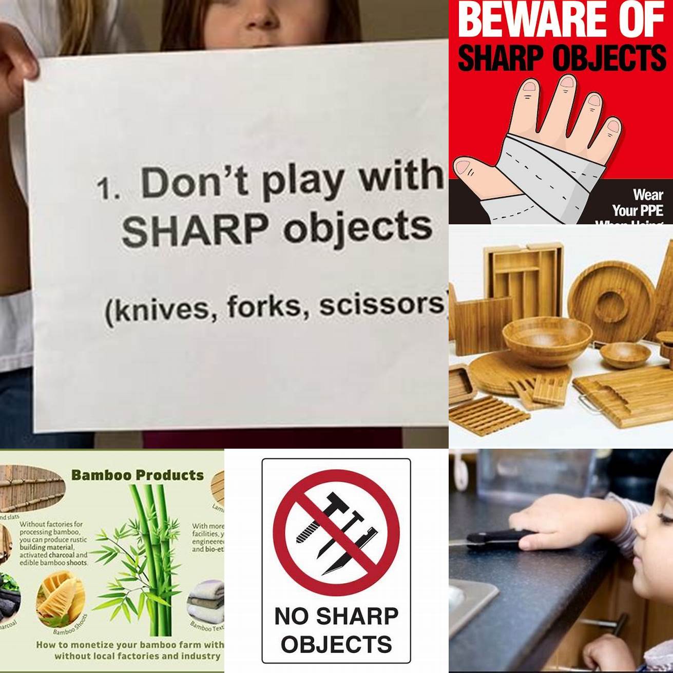 Avoid using sharp or heavy objects on bamboo products