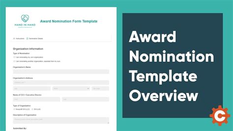 Award Nomination Template