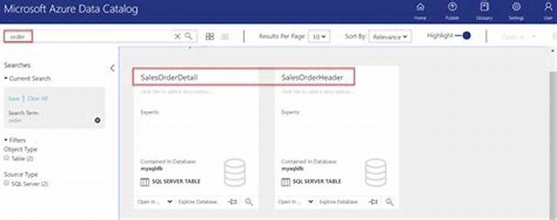 Azure Data Catalog Example
