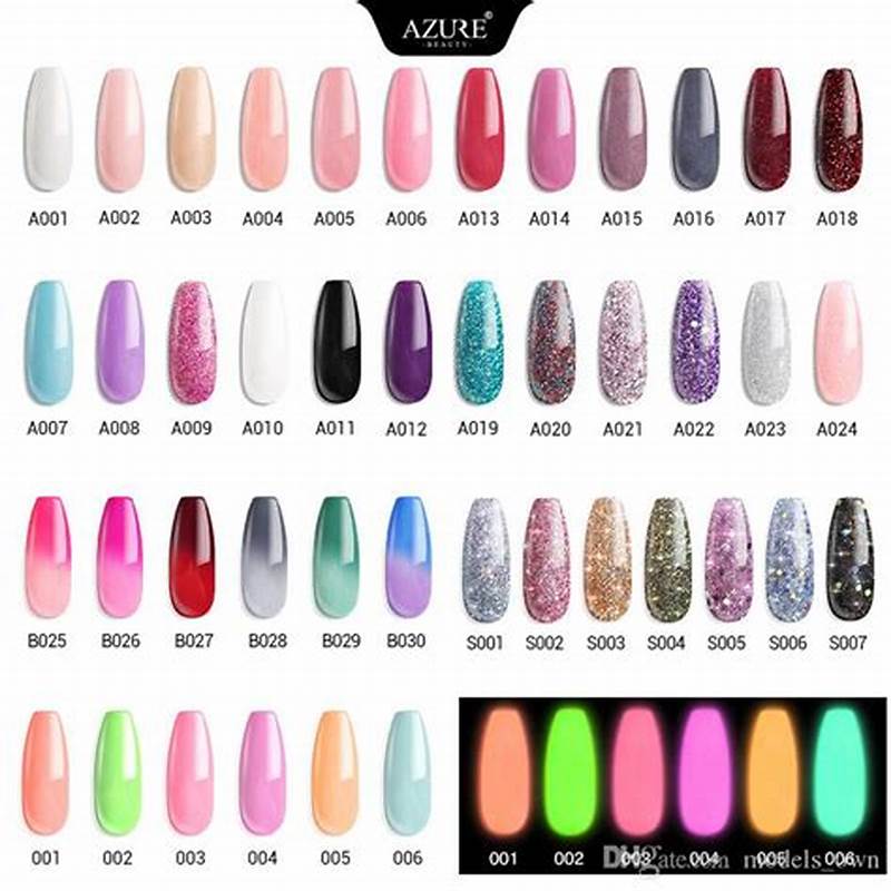 Azure Dip Powder Color Chart