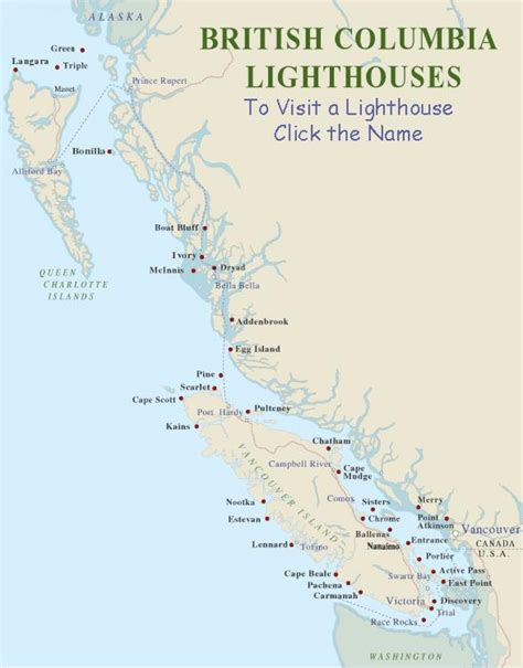 Lighthouses Map