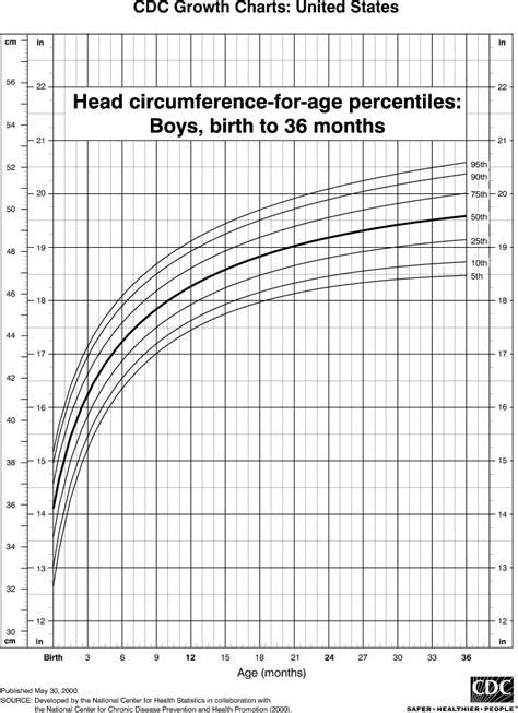 Baby Head Circumference Chart