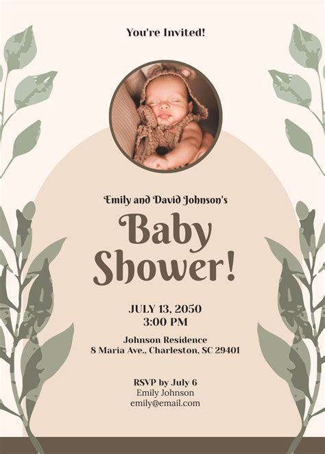 Baby Shower Invitations Template