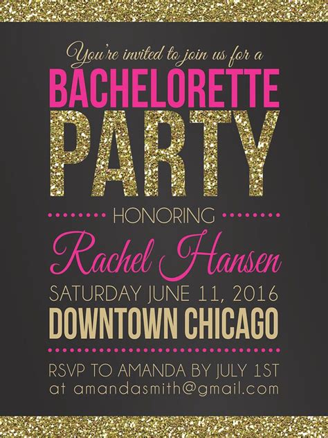 Bachelorette Party Invitation Template