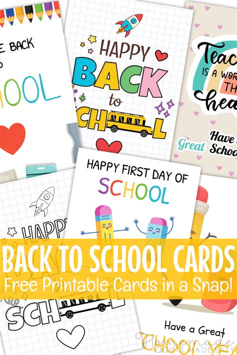 Back To School Free Printables For Teachers
