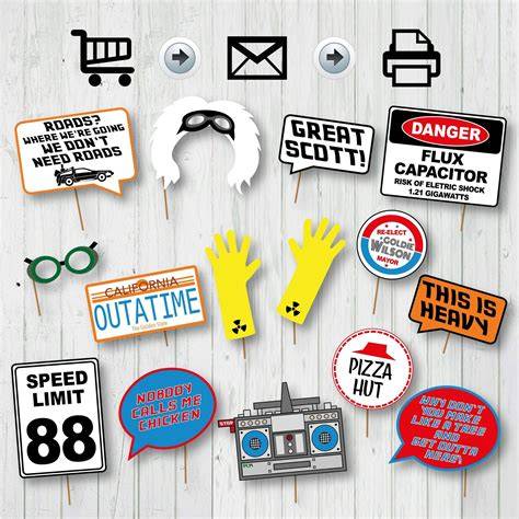 Back To The Future Printable Props