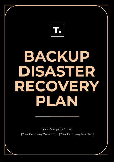 Backup And Recovery Plan Template
