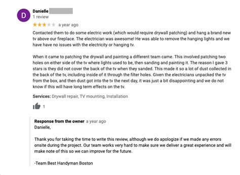 Bad Review Response Template