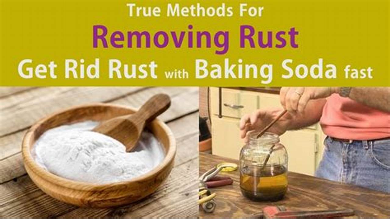 Baking Soda and Water for removing rust