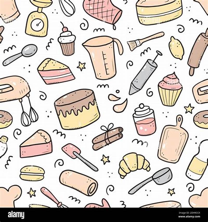Baking Pattern Background