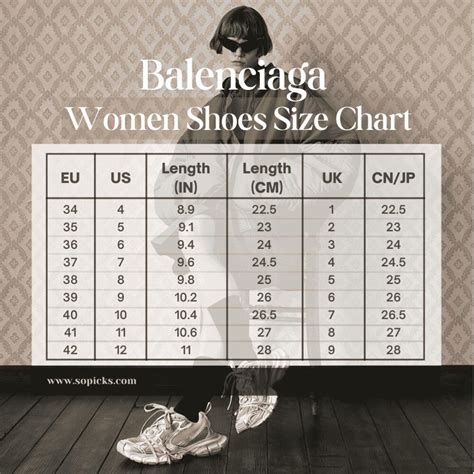 Balenciaga Arena Size Chart