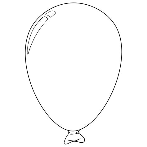 Balloon Outline Printable