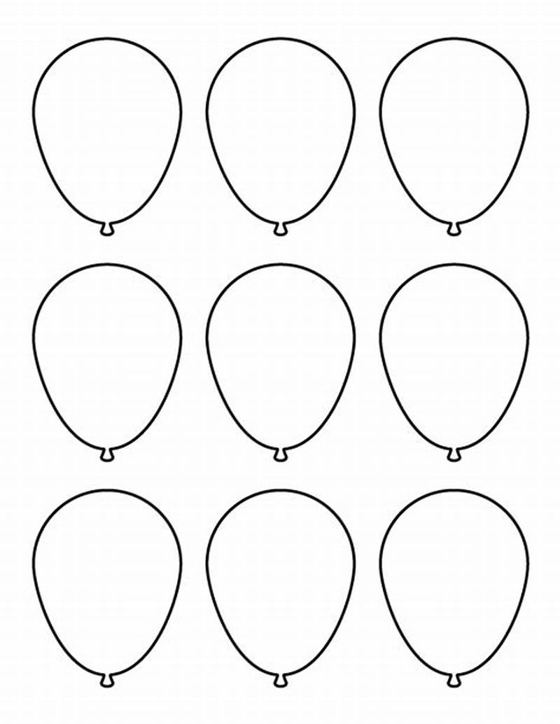Balloon Printable Pattern