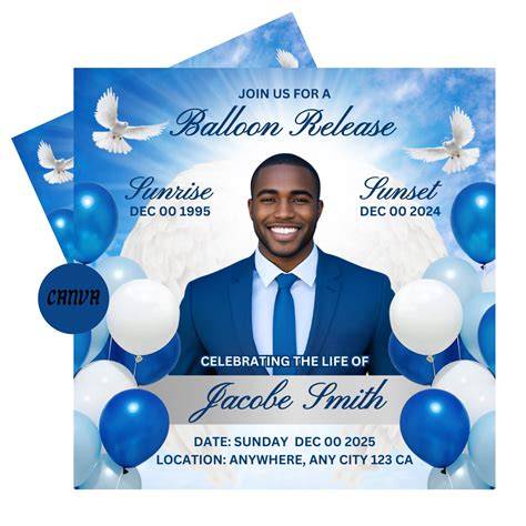 Balloon Release Flyer Template Free