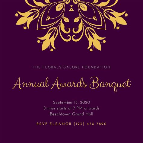 Banquet Invitation Template
