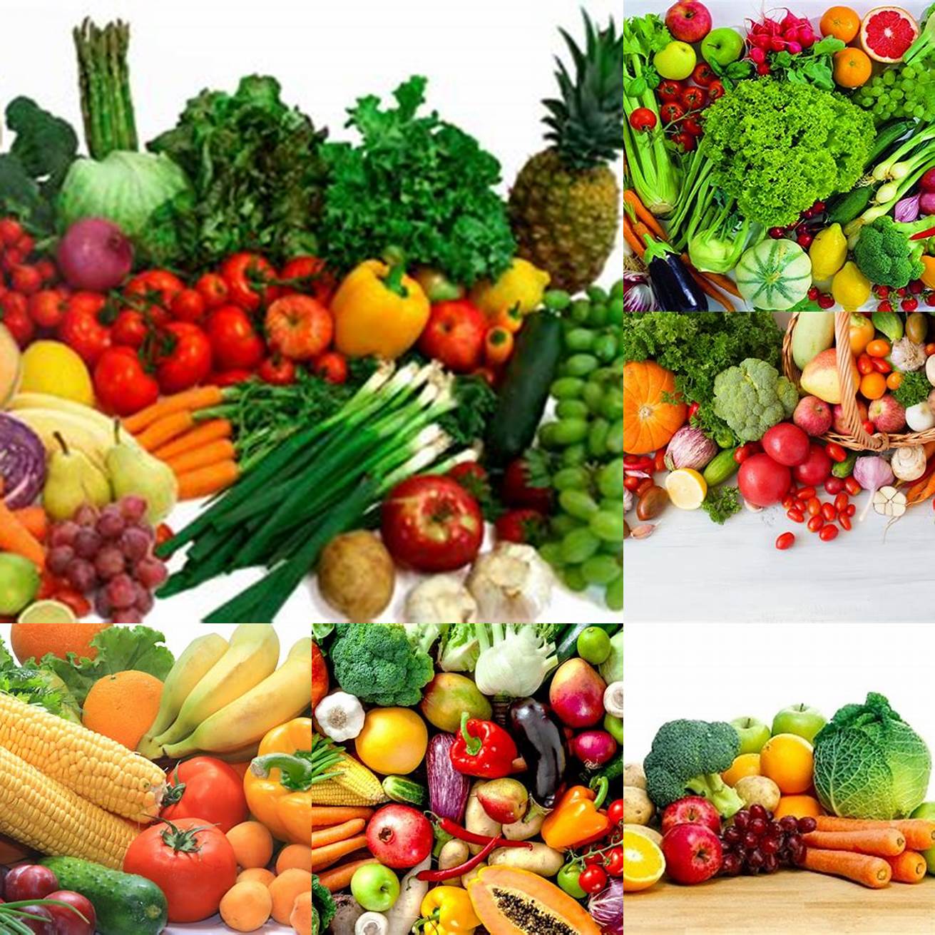 Banyak Buah-buahan dan Sayuran