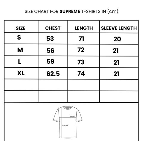 Bape Shirt Size Chart