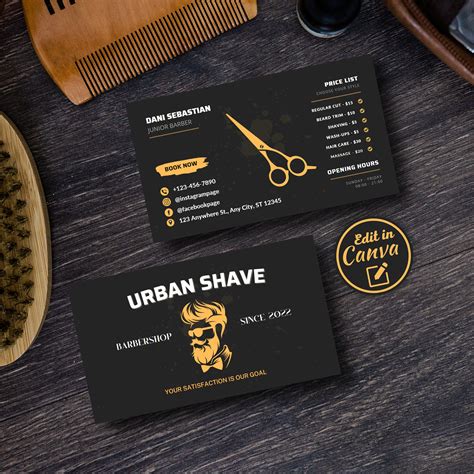 Barber Business Card Template