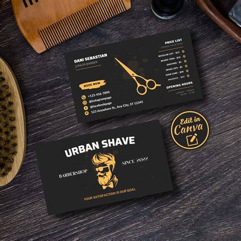 Barber Shop Business Card Templates