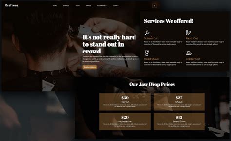 Barber Website Template