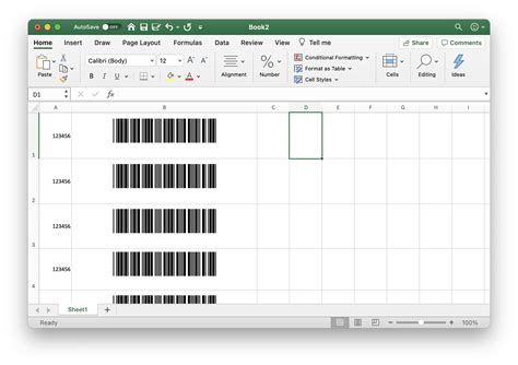 Barcode Excel