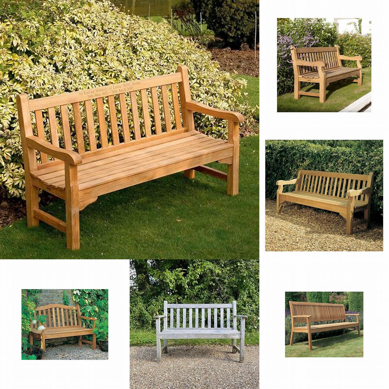 Barlow Tyrie Bench in a Garden