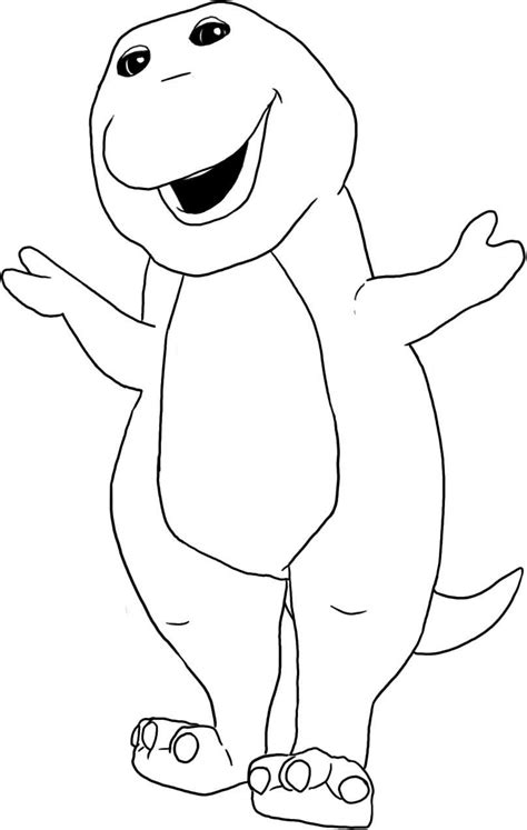 Barney Colouring Pages Printable