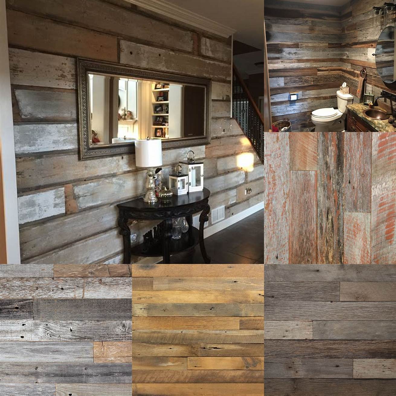 Barnwood This is wood that has been weathered by exposure to the elements Barnwood has a rustic aged look that can add a lot of charm to a bathroom