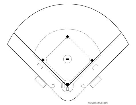 Baseball Diamond Template Printable