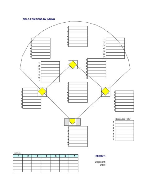 Baseball Position Template