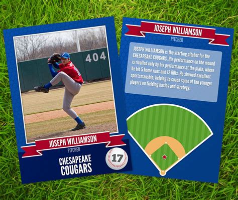 Baseball Trading Card Template