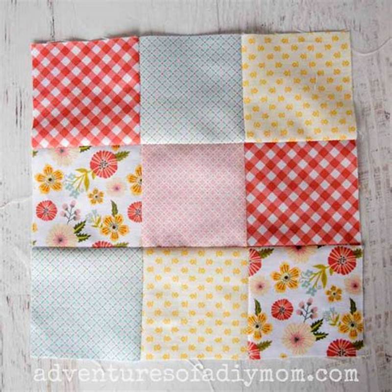 Basic 9 Patch Quilt Block Pattern
