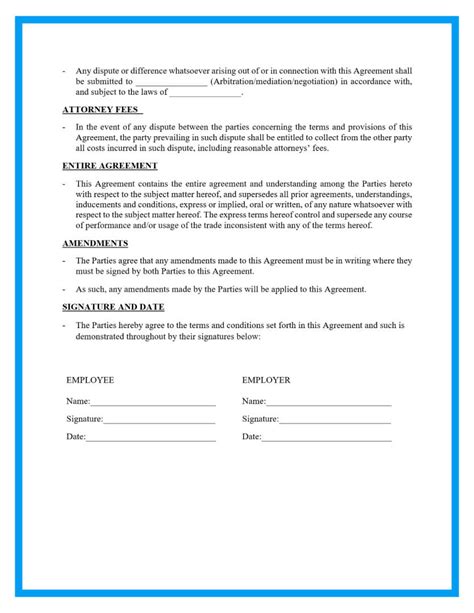 Basic Employment Agreement Template