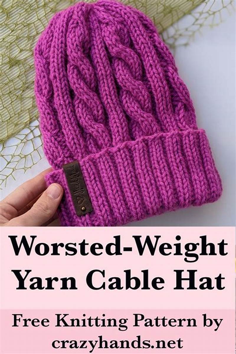 Basic Knit Hat Pattern Worsted Weight