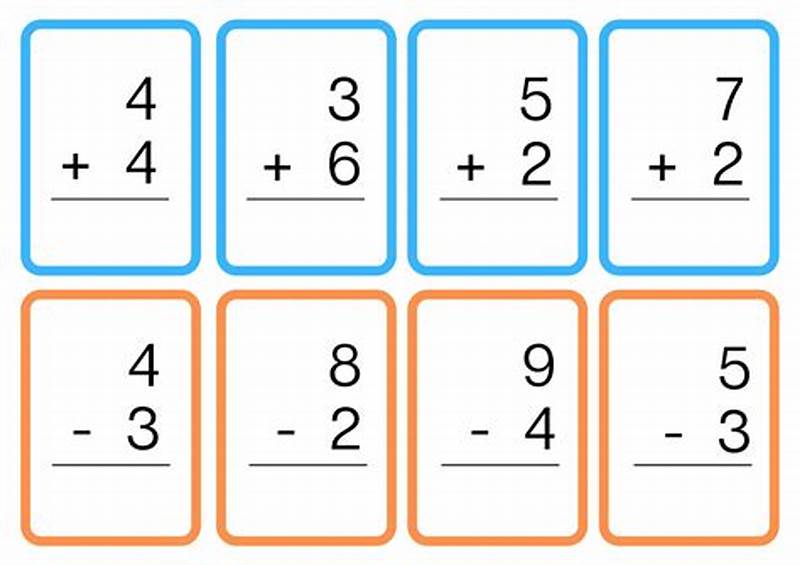 Basic Math Flash Cards Printable