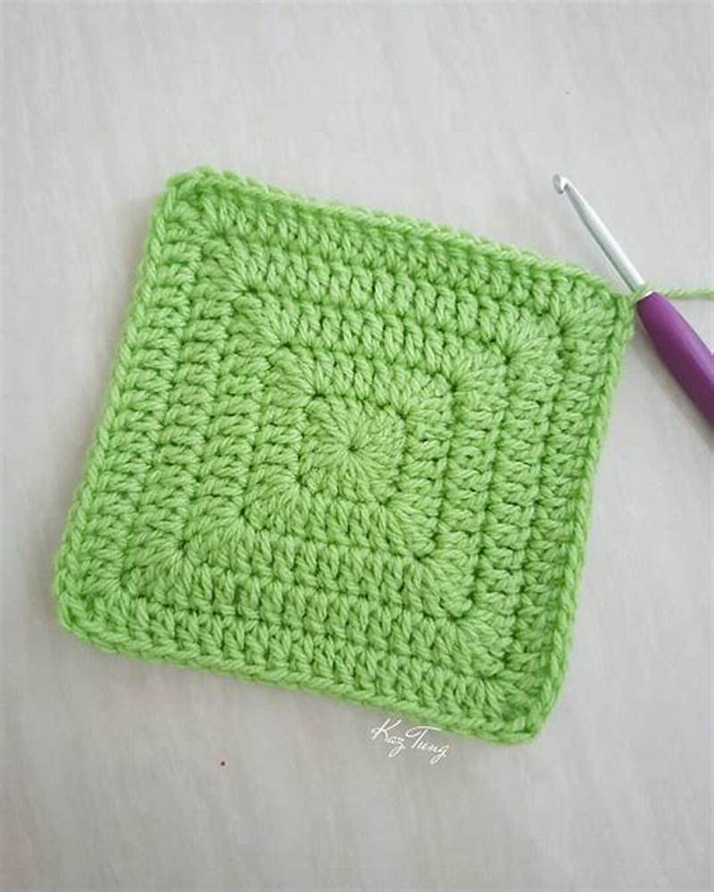 Basic Solid Granny Square Pattern