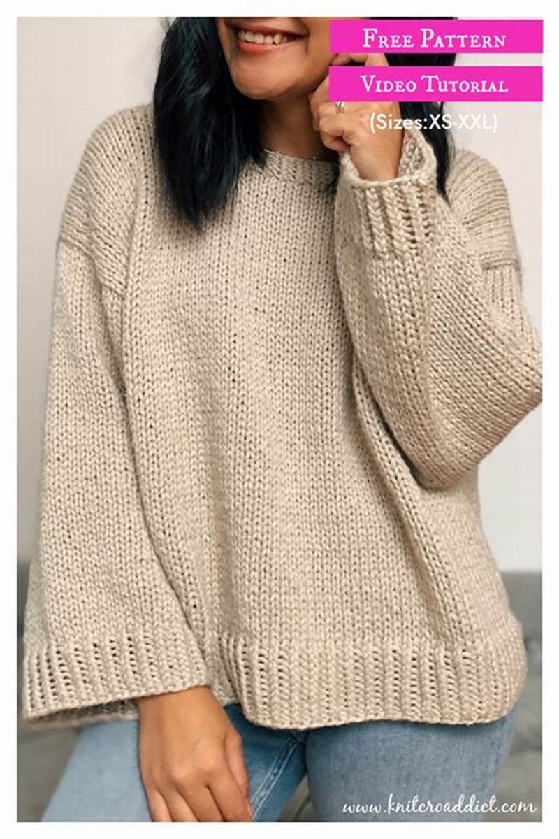 Basic Sweater Knitting Pattern Free